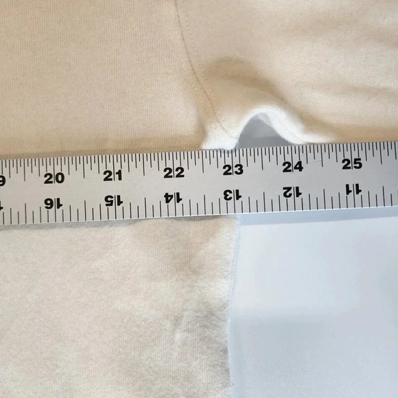 PHILOSOPHY Women's Lurex Stripe Knit Sweatshirt In Natural Sand Size L NWT - Picture 11 of 12